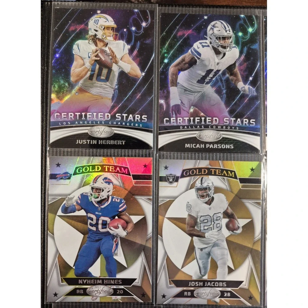 2023 Panini Certified Insert Lot 14 Herbert, Prescott, Jacobs, Hill, Parsons Etc